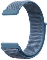 Bandje Nylon 22mm Lichtblauw geschikt voor Samsung Galaxy Watch 46mm & Samsung Gear S3
