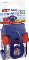 2x Tesa mini verpakkingstaperoller roldispenser met tape - Klusmateriaal - Verpakkingsmateriaal - Inpakmateriaal - Verpakkingsbenodigdheden - Verpakkingstape rollers/dispensers - Handrollers/handdispensers