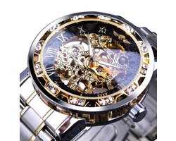 WiseGoods WSS2299 Luxe Mannen Horloge - Mechanisch - Skeleton Polshorloge  -... | bol
