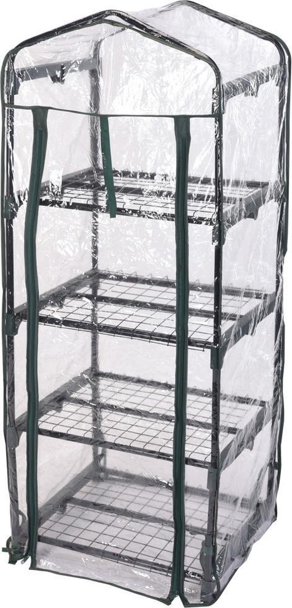 MaxxGarden Broeikas - mini serre - 4 verdiepingen - voor tuin, terras en balkon - 50x45x130 cm