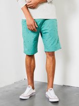 Petrol Industries - Heren Chino short met riem - Groen - Maat XXL