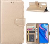 Bookcase Geschikt voor: Huawei P Smart Z - Goud - portemonee hoesje