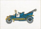Thea Gouverneur Borduurpakket 1057A Auto Spijker 1907 - Aida stof 100% katoen