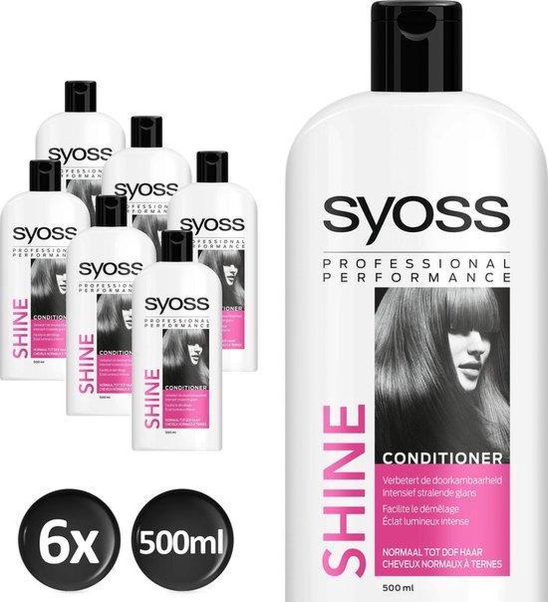 Syoss Shine Boost Conditioner - Voordeelverpakking 6 x 500 ml