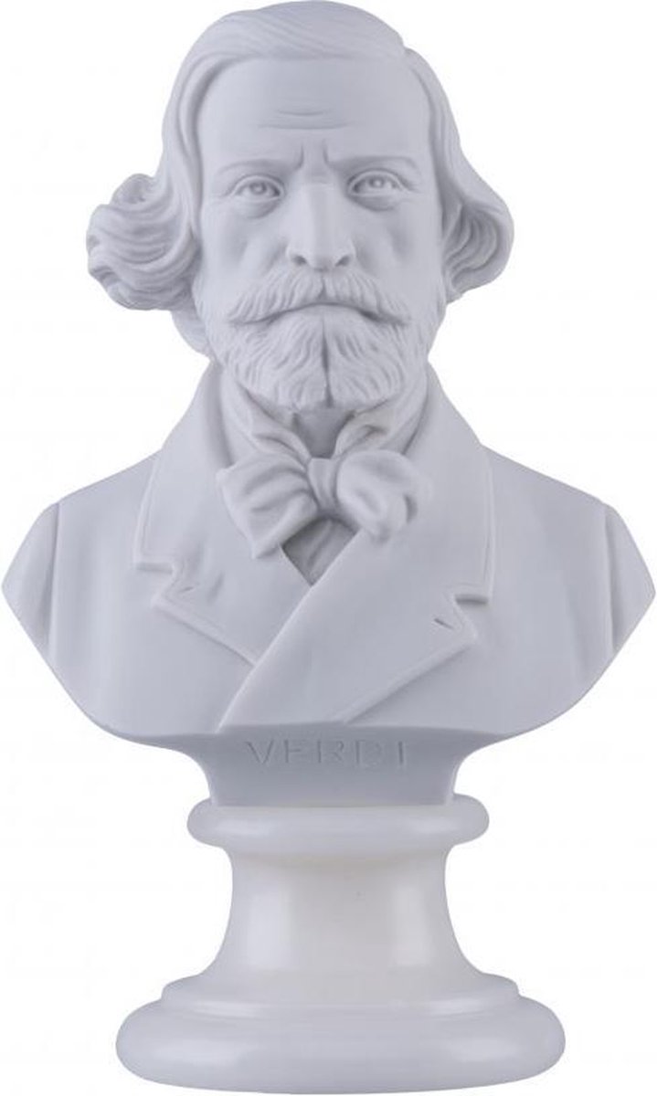 Music Gifts - Albast borstbeeld Verdi 30 cm