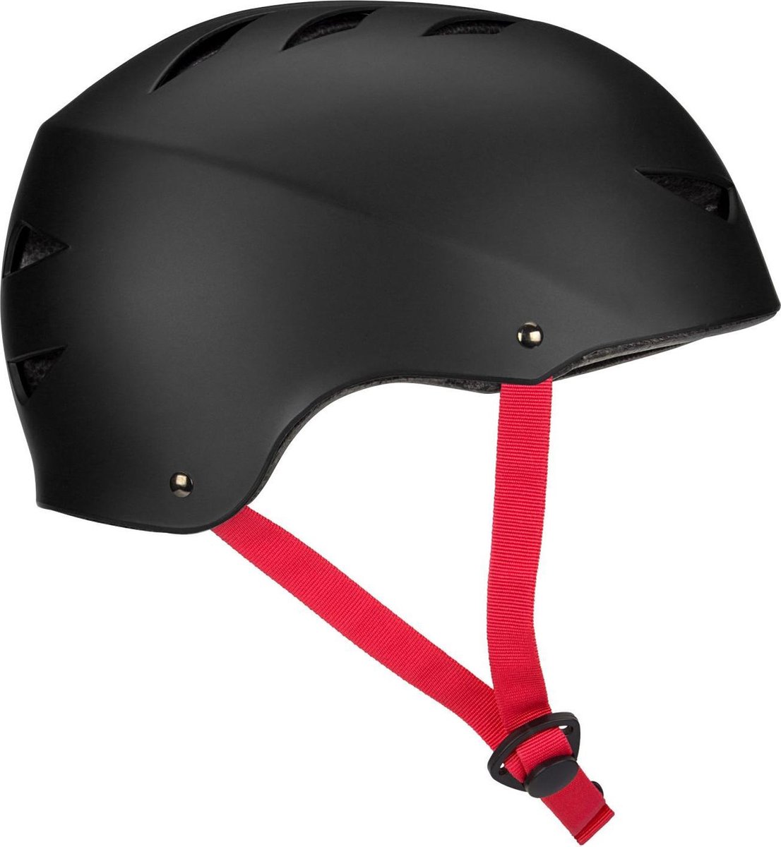 Nijdam Skate Helm Vert Fyre Zwart/Rood M
