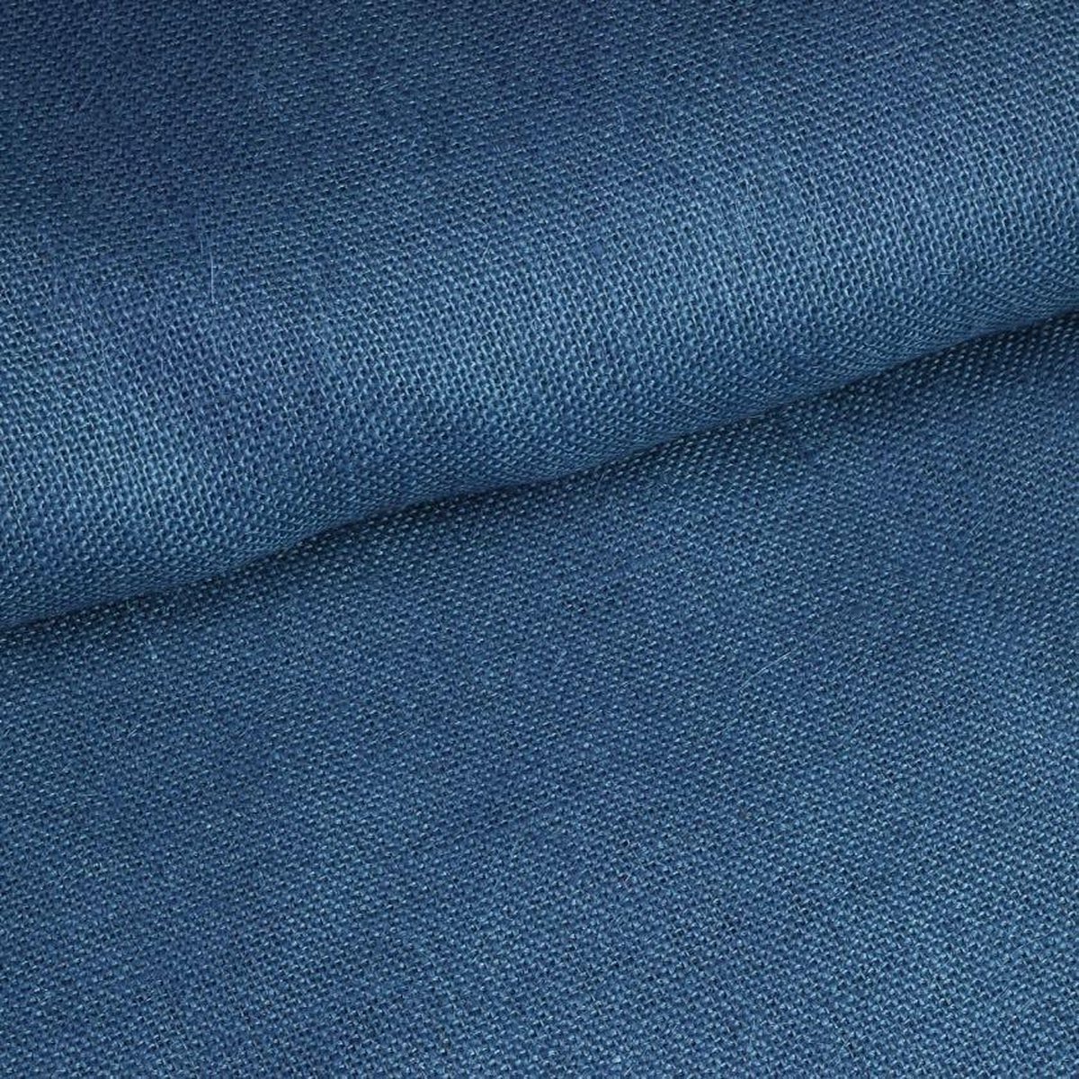 Jute stof - Denim -5 meter
