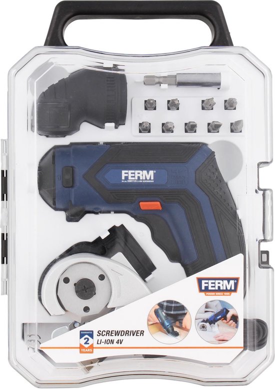 FERM Accu-Schroevendraaier set - Handig - Praktisch - Klein & Compact -  Screwdriver | bol.com