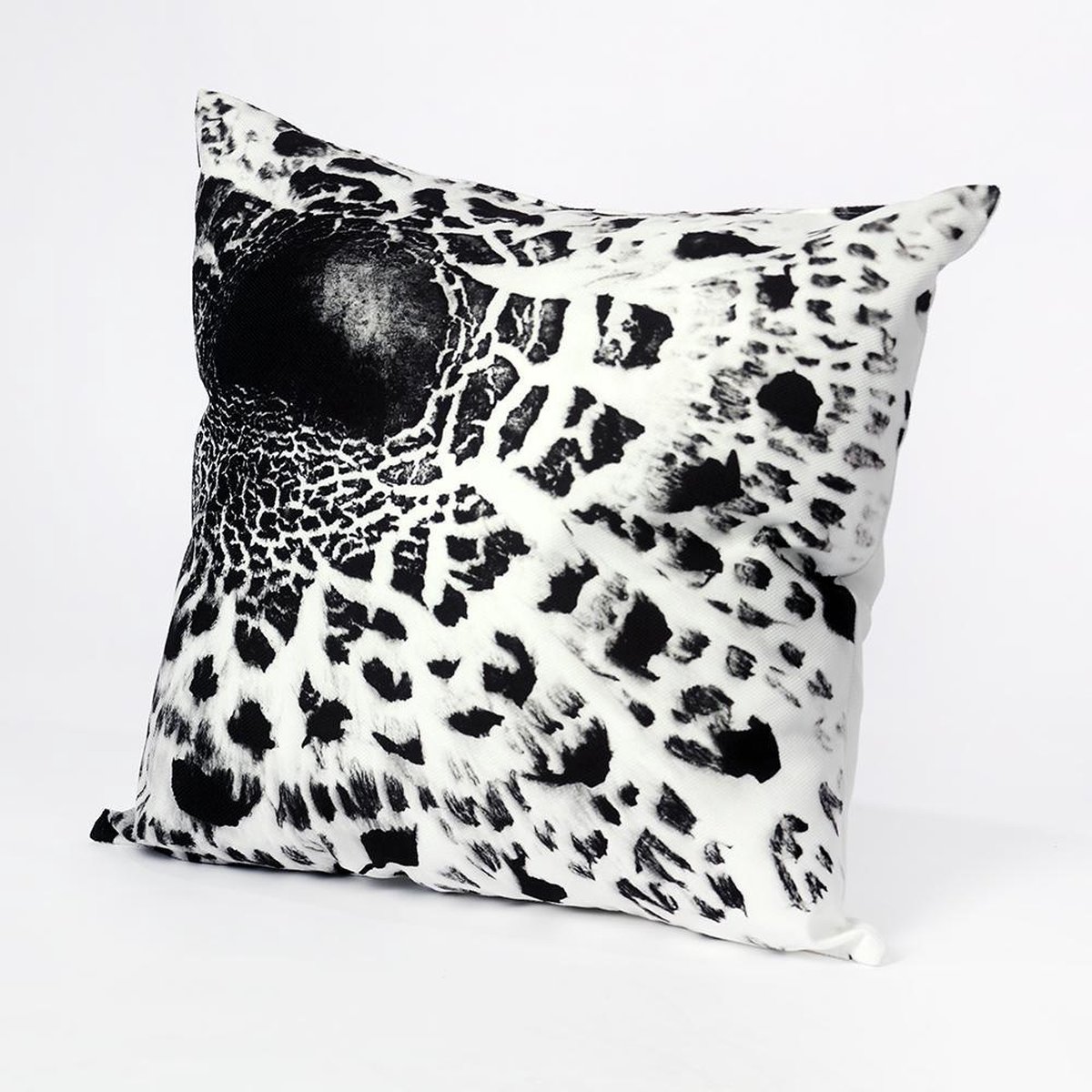 Hugs Sierkussen - Indoor Paddenstoel - Zwart En Wit - 50 Cm X 50 Cm