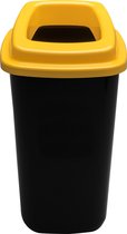 Plafor Prullenbak 28L - Geel - gemakkelijk afval recyclen – afval scheiden, afvalbakken, vuilnisbak