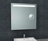 Sanifun One-Led spiegel Barbara 800 x 800 + scheerspiegel