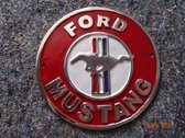 Ford Mustang muurbord aluminium