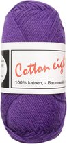 Beijer BV Cotton eight 8/4 onbewerkt dun katoen garen - paars (390) - pendikte 2,5 a 3mm - 1 bol