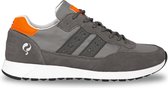 Q1905-Quick Heren Sneaker Voorschoten - Grijs/Oranje