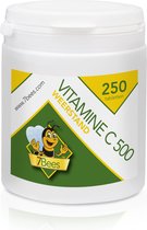 Vitamine C 500 - 250 kauw tabletten - 500 mg Vitamine C - Calciumascorbaat-L-ascorbine - Zonder suiker met zoetstof - Sinaasappelsmaak