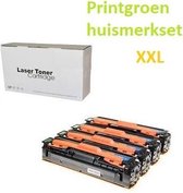 Xxl Set 4x - compatible Samsung P504C CLP415 CLX4195 CLT-P504C CLT-K504S CLT-C504S CLT-M504S CLT-Y504S printgroen huismerk