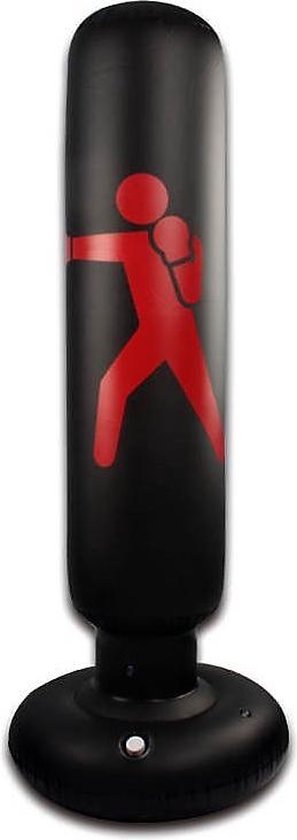 Sacco Da Boxe Gonfiabile Per Bambini - 165cm, Con Guanti, Per MMA E Karate, Base Stabile Con Acqua - Foto 4