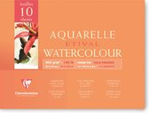 Clairefontaine Aquarelle Blok 10 vel 300 grams 24 x 30 Naturel Wit