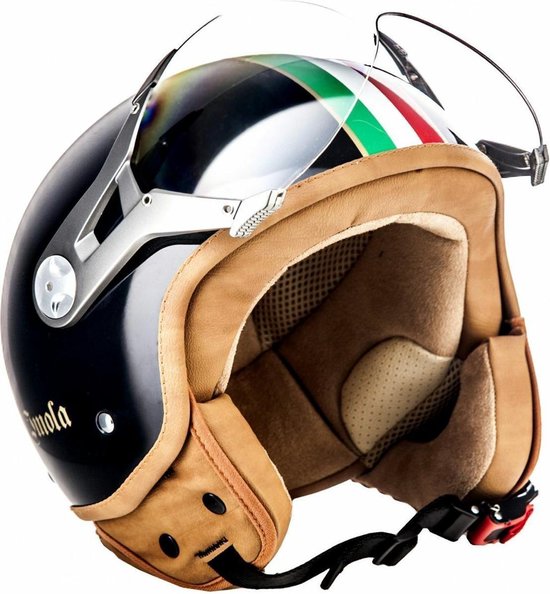 SOXON SP326 Imola Zwart jethelm S Small 5556cm hoofdomtrek, met