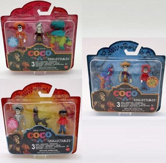 binnenkomst recorder Veel 9 Coco skullectables Disney figuurtjes Pixar (+/- 6 cm) | bol.com