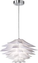 LED Hanglamp - Trion Bomela - E27 Fitting - Rond - Glans Chroom  - Aluminium - BES LED