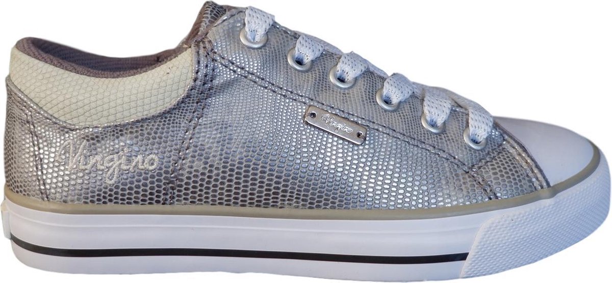 Vingino sneakers naomi low maat 33 sneakers meisjes grijs zilver -  Schoenen.nl