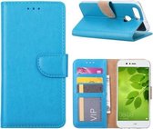 Bookcase Geschikt voor: Huawei P Smart - Turquoise - portemonee hoesje