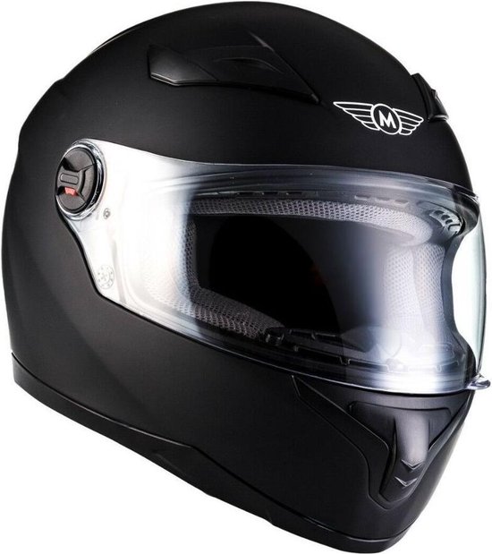 MOTO X87 Racing integraal helm scooterhelm, motorhelm met vizier, Zwart,  XS... | bol.com