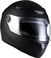 MOTO X87 Racing integraal helm scooterhelm, motorhelm met vizier, Zwart, M hoofdomtrek 57-58cm