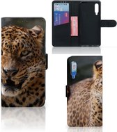 Telefoonhoesje Xiaomi Mi 9 Book Cover Cadeautjes voor Jongens Luipaard