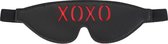 ToySecrets - Zwarte leren oogmasker - XOXO