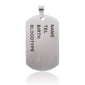 RVS Hanger STAINLESS STEEL - Dog Tag