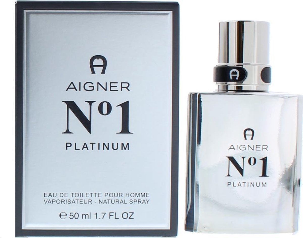 Aigner N°1 Platinum pour Homme - 50 ml - eau de toilette spray - herenparfum