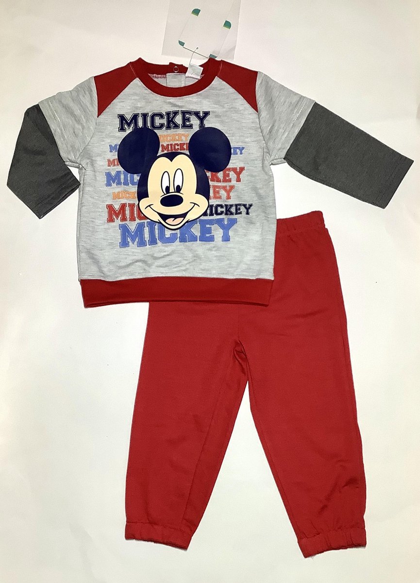 Mickey Mouse Set - Joggingpak - Maat 80- 12-18 Maanden - 81 cm