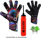 Elite - Rainbow - Keepershandschoenen - inclusief Keepersbidon & Elite Andalucia sleutelhanger - maat 8 - voetbal keepershandschoenen - keepershandschoen - Goalkeeper handschoen