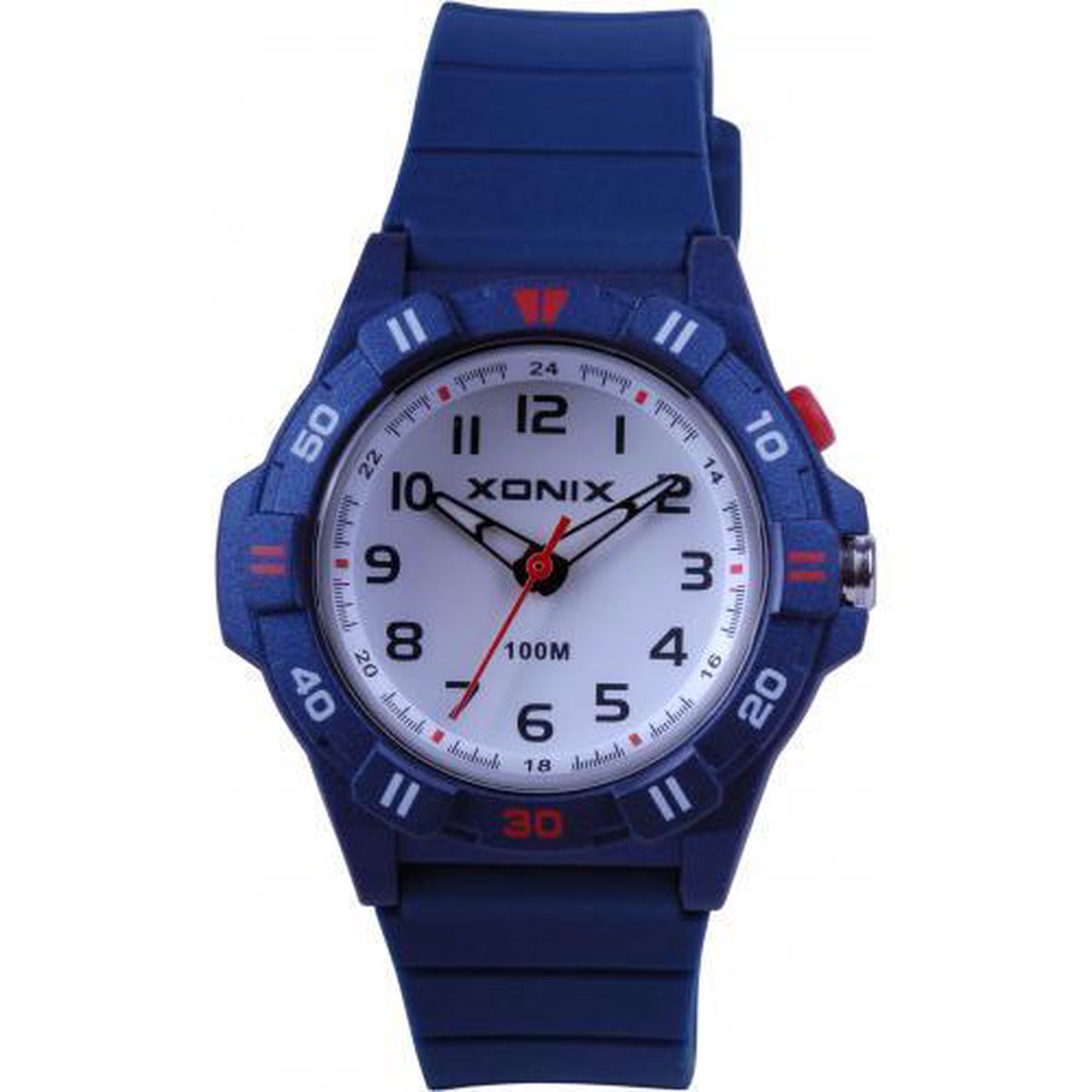 Blauw Xonix kinder horloge met verlichting waterdicht