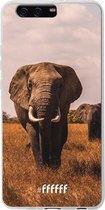 Huawei P10 Plus Hoesje Transparant TPU Case - Elephants #ffffff