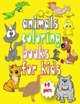 animals coloring books for kids 4-9 years