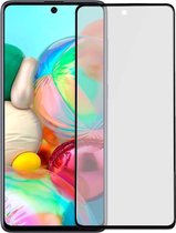 Screen Protector  - Tempered Glass geschikt voor Galaxy A71 - Full cover - Screenprotector - Zwart - Inclusief 1 extra screenprotector
