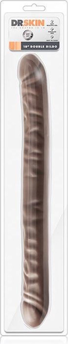 Goedkoopste Dr. Skin - Realistische Dubbele Dildo 45 cm - Chocolate