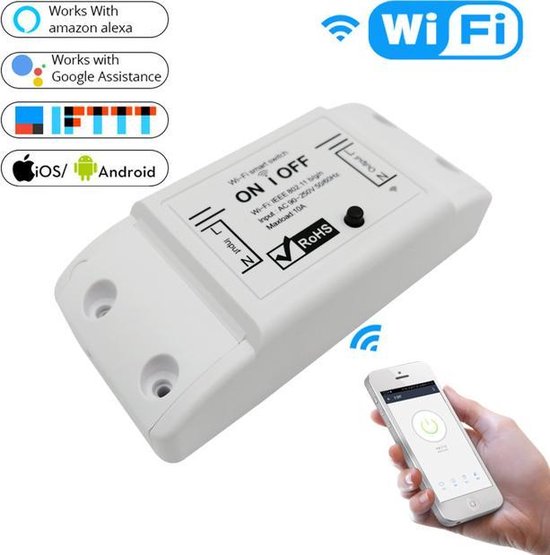Q-time - Smart Home 10A - 2200W Smart switch - met telefoon app - Smart  Life - Smart... | bol.com