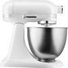 KitchenAid Standmixer - Mini mixer met kantelbare kop, accessoires en capaciteit van 3,3L - wit