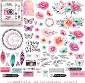 Cocoa Vanilla UNFORGETTABLE - Die Cut Ephemera (CV-UF013)