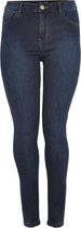 Yoek | Grote maten - dames jeans skinny fit - donkerblauw