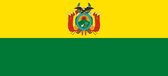 vlag Bolivia met wapen 100x150cm - Spunpoly
