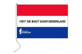 Met de boot door Nederland vlag 100x150cm