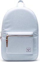 Herschel Settlement - Ballad Blue Pastel Crosshatch | Rugzak met Laptopvak - 23L Opbergruimte  - voor Mannen en Vrouwen  - Blauw