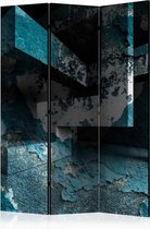 Kamerscherm - Scheidingswand - Vouwscherm - Azure Geometry [Room Dividers] 135x172 - Artgeist Vouwscherm