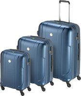 Princess Traveller Sumatra 'durable' Set de valises 'durable' - PET recyclé - Blauw foncé - 3 valises SML