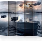 Kamerscherm - Scheidingswand - Vouwscherm - Little port boats II [Room Dividers] 225x172 - Artgeist Vouwscherm